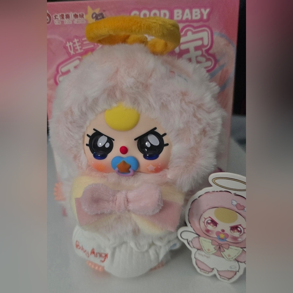 Baby Three Good Baby Series Plush Pendant  "Angel Baby" - Picture 9 of 16